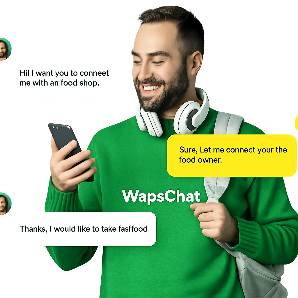 Waps Store chat message preview